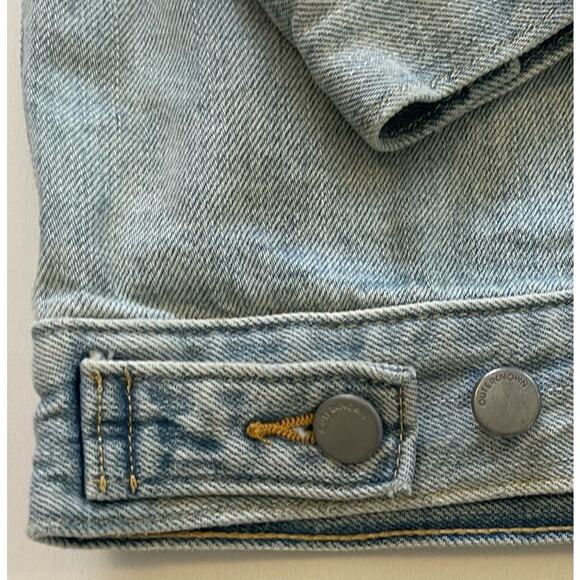 Outerknown The Tides Trucker Jean Jacket Oversized Long Light Wash Unisex Small - Picture 6 of 7